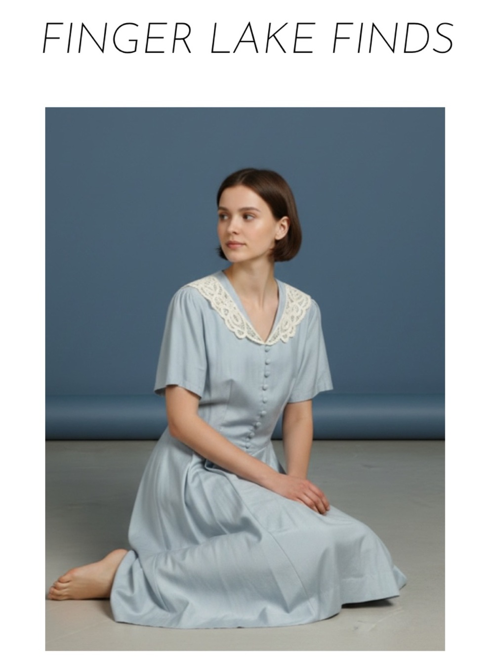 Laura Ashley Light Blue Short Sleeved Dress, 12
